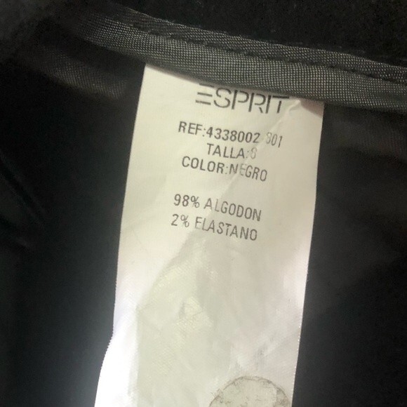 Espirit Black Suede High Rise Cropped Dress Pants - Picture 6 of 6